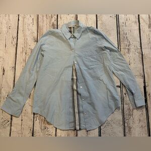 Athleta Women’s Sky Blue Casual Button-Down Shirt